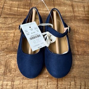 NWT Crewcuts girls Mary Jane’s navy